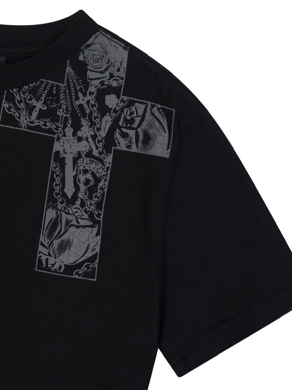 【AAKAM】CROS2 Printed Half Top