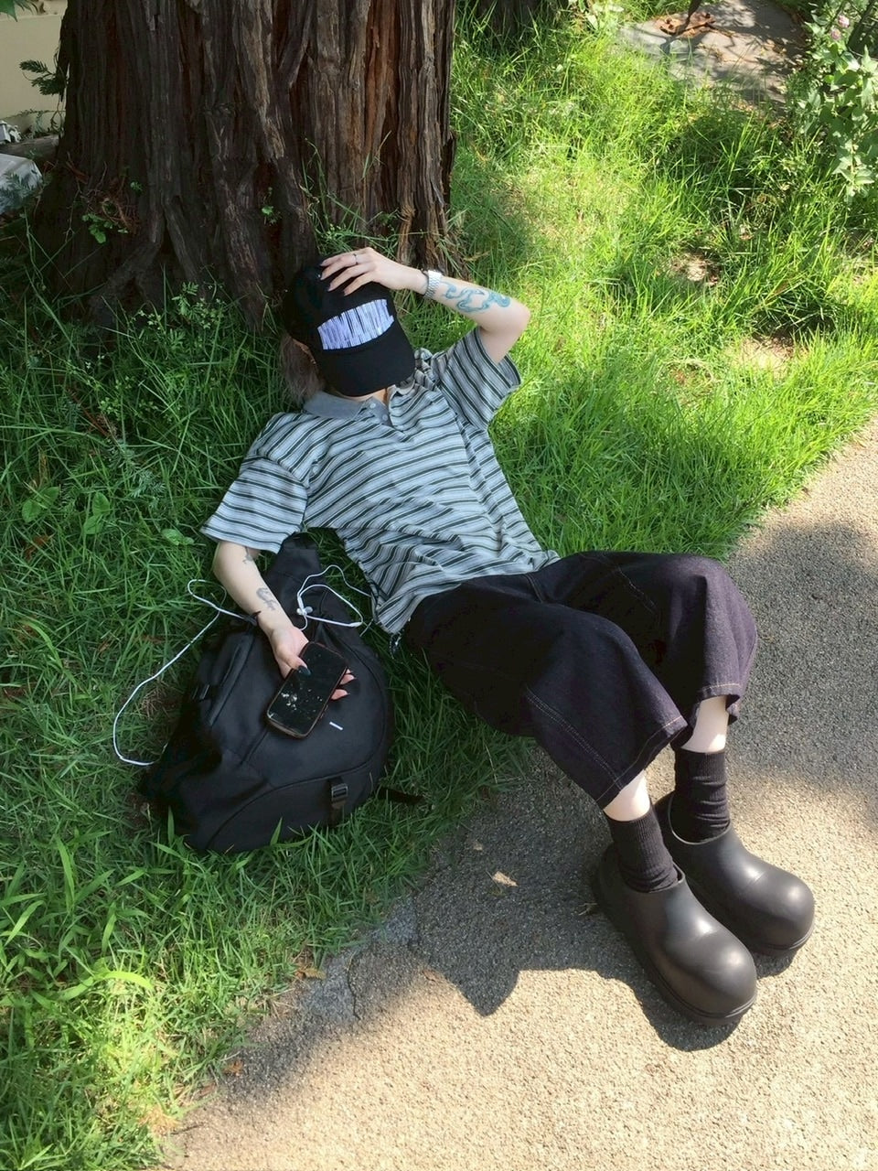 受注制【youll】cozy stripe polo tee (2color)