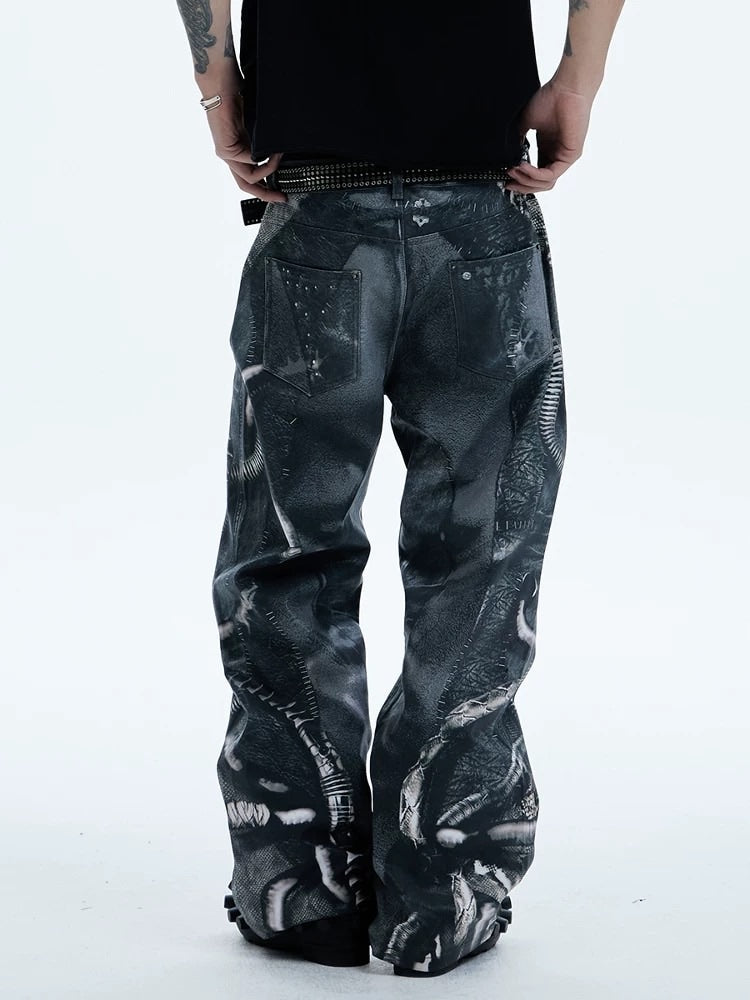 【DND4DES】ALIEN VENOM PRINTED PANTS