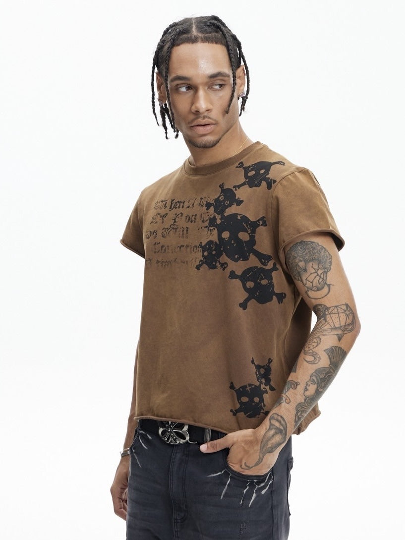 【DND4DES】SKULL WAISTCOAT T-SHIRT