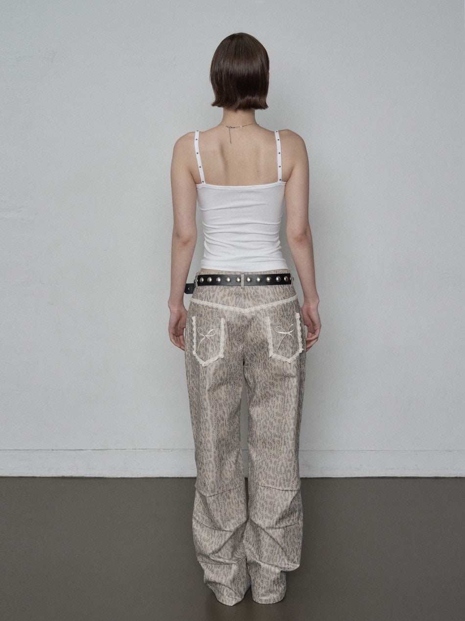 【SETUP‐EXE】CROSS STUDDED SLEEVELESS / 【セットアップエグゼ】クロススタッズキャミソール