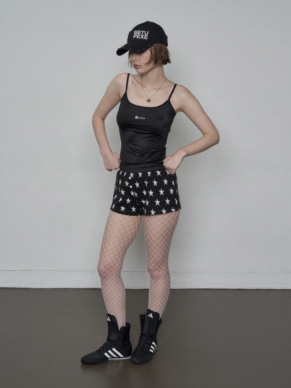 【SETUP‐EXE】STAR SHORT PANTS / 【セットアップエグゼ】スターショートパンツ