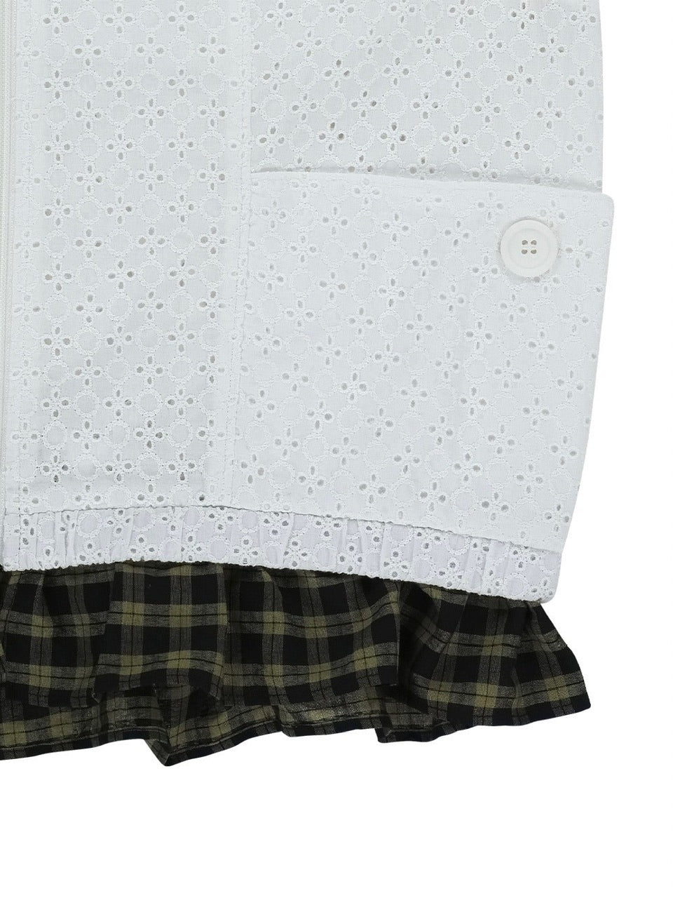 【TUOMIO】EYELET FRILL VEST / 【トゥオミオ】アイレットフリルベスト