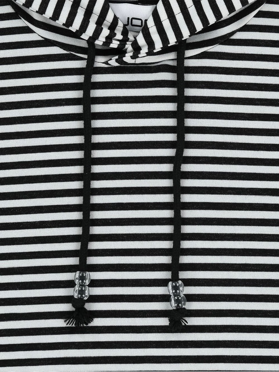 【TUOMIO】STRIPE BALLOON HOOD DRESS / 【トゥオミオ】ストライプバルーンフードワンピース