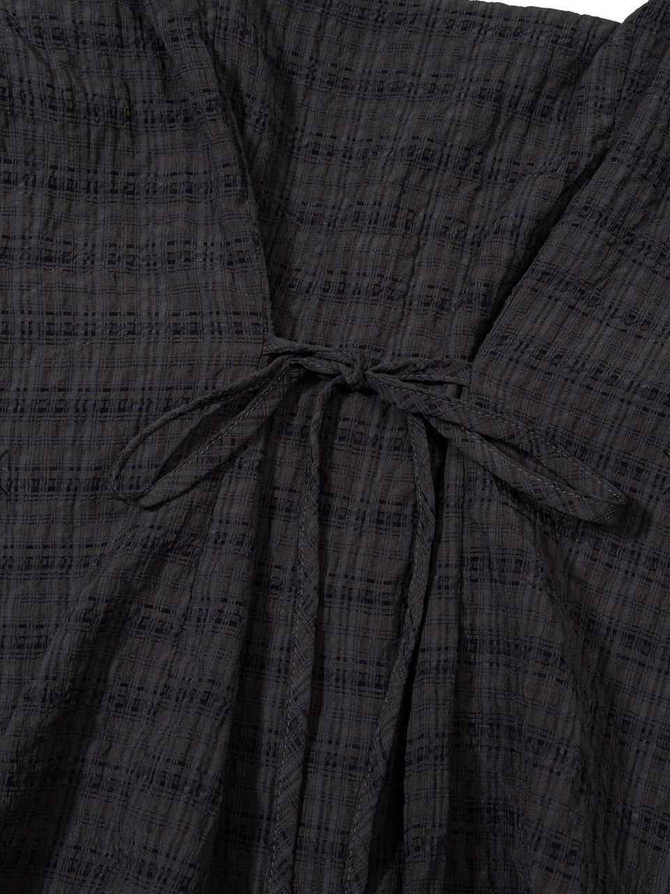 【Uglyshadow】CHECK SHIRRING BLOUSE / 【アグリーシャドウ】チェックシャーリングノースリーブブラウス