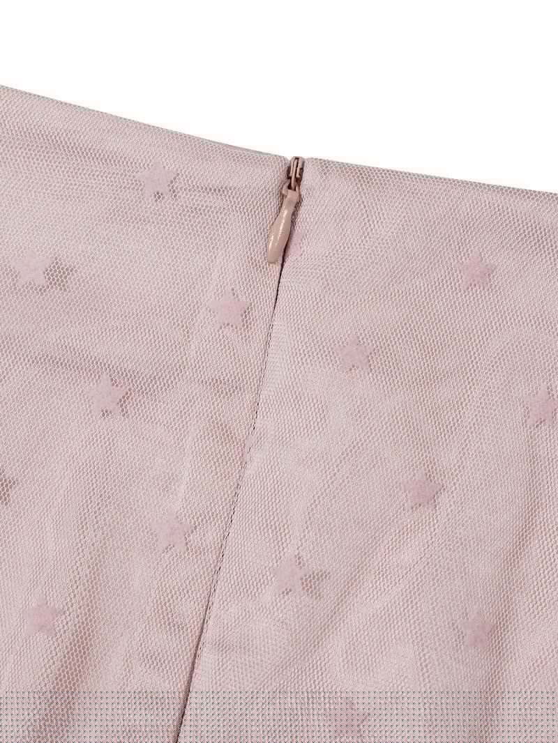 【Uglyshadow】 MESH STAR RUFFLE MINI SKIRT / 【アグリーシャドウ】メッシュスターラッフルミニスカート