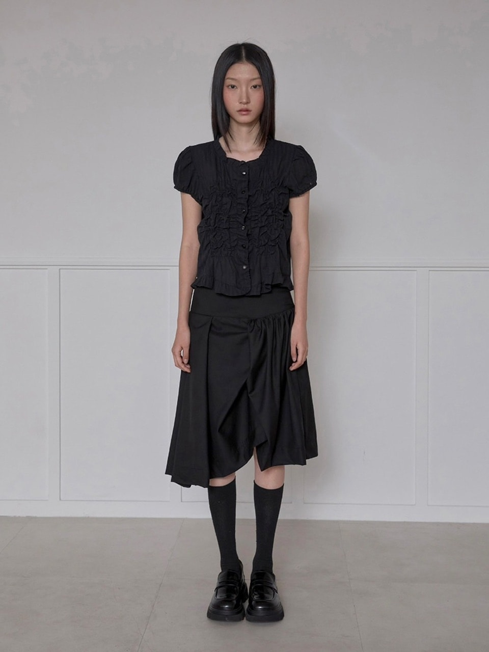 【FLAREUP】Saya Frill Puff Blouse