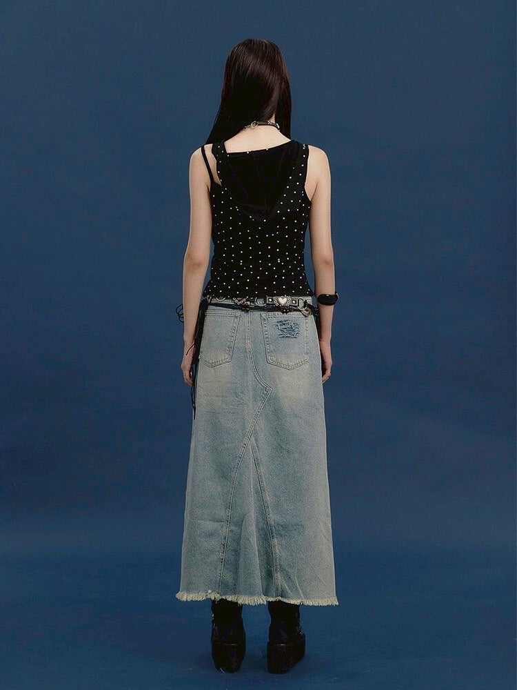 【NOT KNOWING】Eyelet Lace Up CAMI Hoodie / 【ノットノーイング】アイレットレースアップキャミパーカー