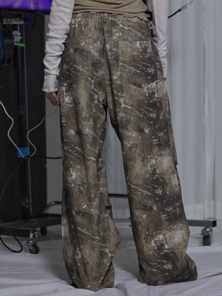 【GATELESS】SMUDGING DIRTY CARGO PANTS / 【ゲートレス】スマッジングダーティーカーゴパンツ