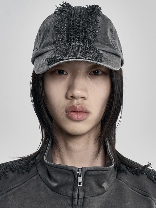 【AJOBYAJO】Lace Trimming Washed Cap / 【アジョバイアジョ】レーストリミングウォッシュドキャップ