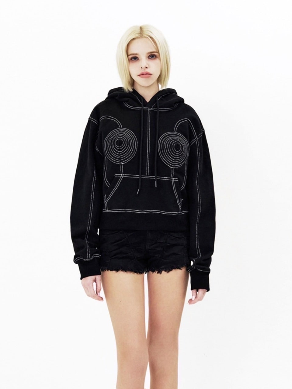 【E RIN AI E】JPG CORSET HOODIE