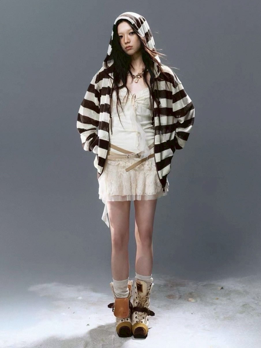 【Cest Nous】Belted Slip Dress / 【セヌー】ベルトフリルキャミワンピース