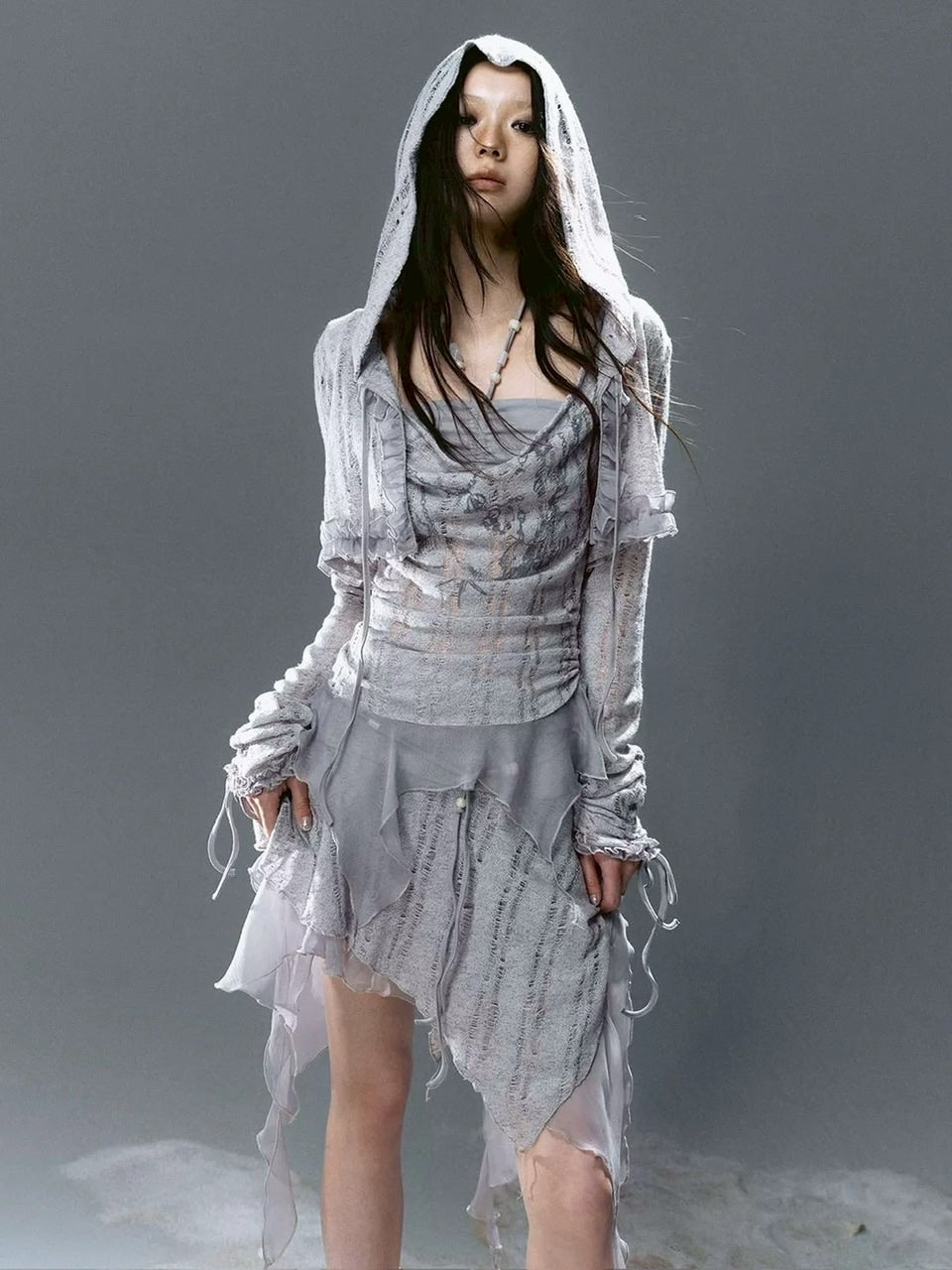 【Cest Nous】Beaded Top / 【セヌー】レイヤードフリルタンクトップ