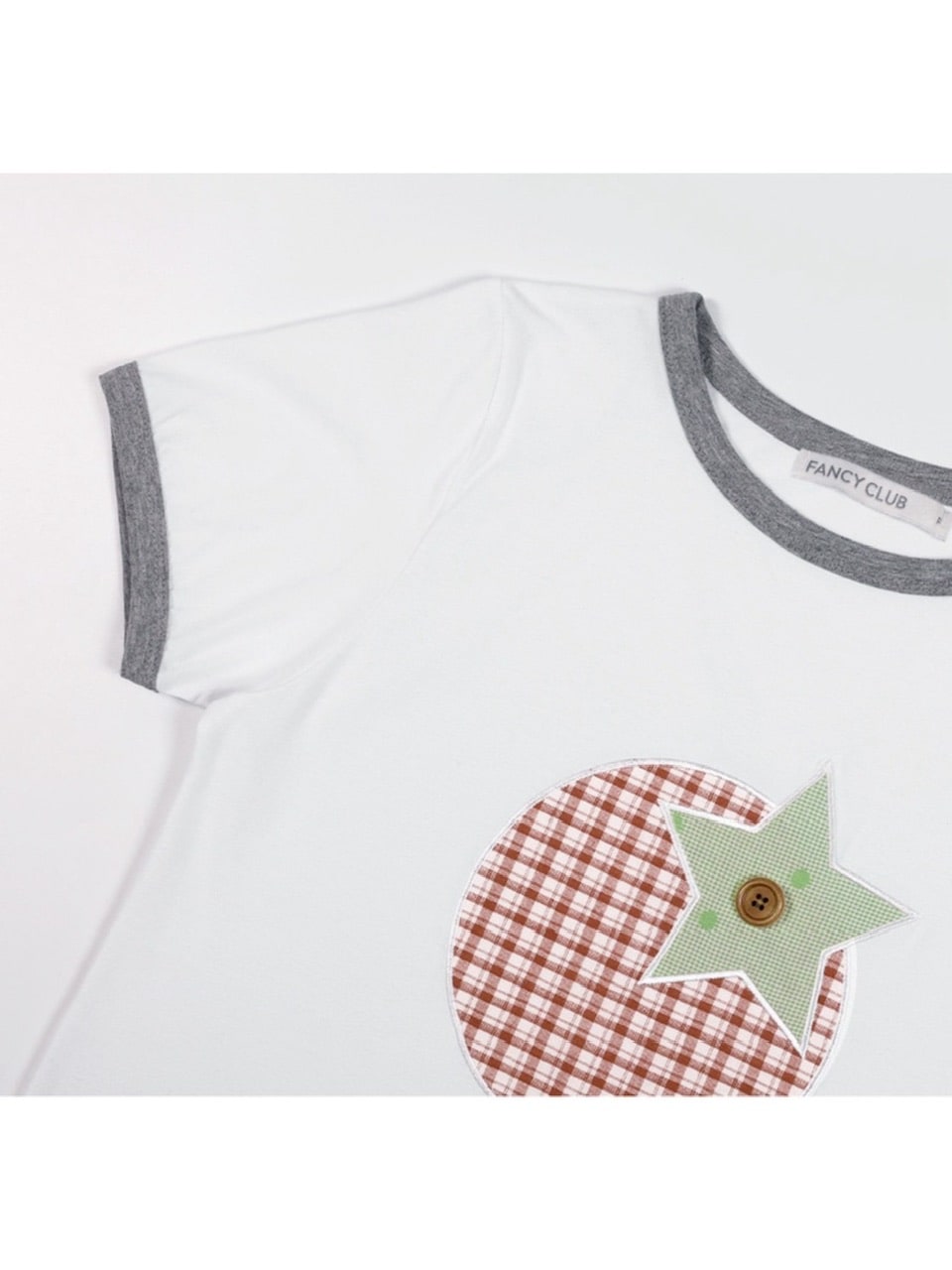 【FANCY CLUB】TOMATO PATCH RINGER TEE / 【ファンシークラブ】トマトパッチリンガー半袖Tシャツ