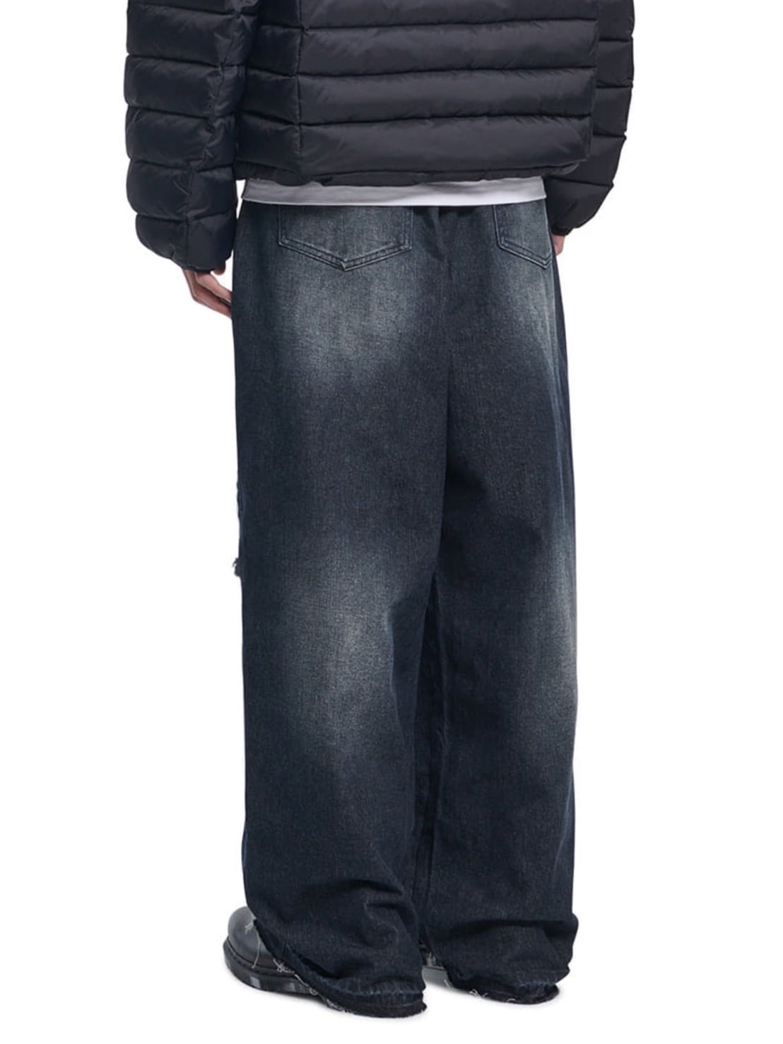 【NOMANUAL】DESTROYED LAYER DENIM PANTS