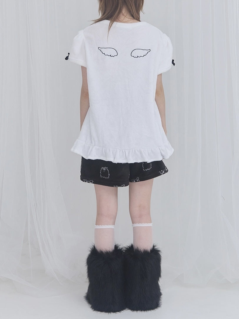 【FANCY X DUSTY】Zzz DUSTY SALON PAJAMA SHORT PANTS / 【ファンシー X ダスティ】Ｚｚｚダスティーサロンパジャマショートパンツ