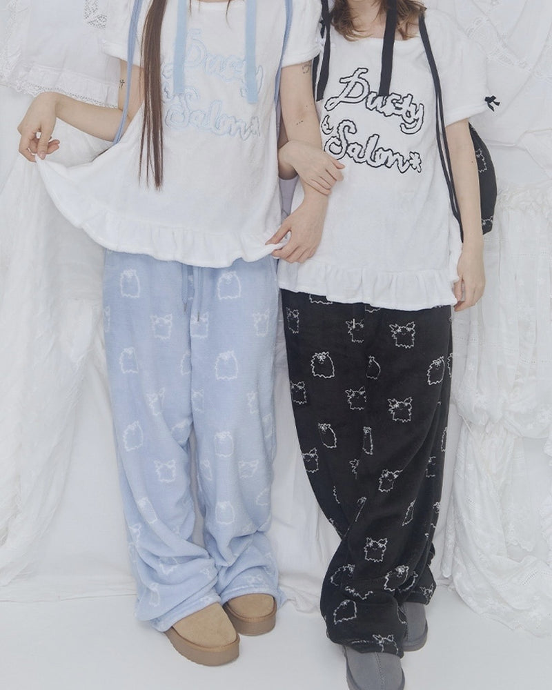 【FANCY X DUSTY】Zzz DUSTY SALON PAJAMA PANTS / 【ファンシー X ダスティ】Ｚｚｚダスティーサロンパジャマパンツ