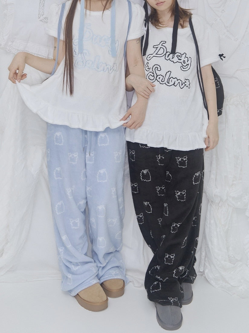 【FANCY X DUSTY】Zzz DUSTY SALON PAJAMA PANTS / 【ファンシー X ダスティ】Ｚｚｚダスティーサロンパジャマパンツ