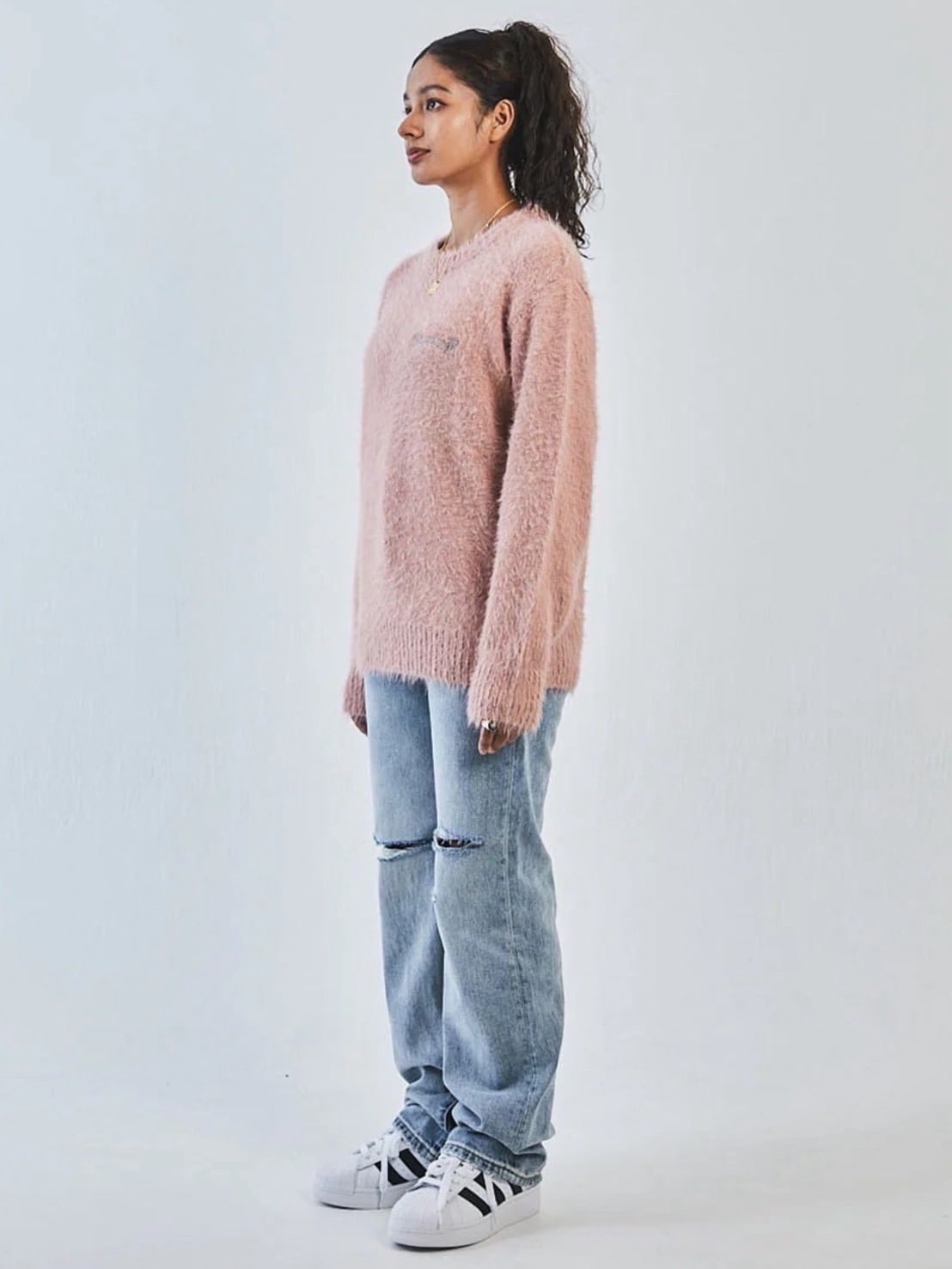 【SUPPLIER】Cross Shaggy Knit / 【サプライヤー】クロスロゴシャギーニット