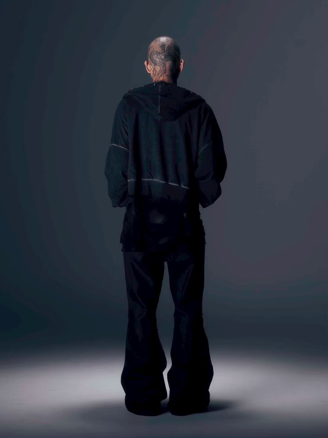 【DIG YOUR OWN GRAVE】COATING SLASH FLARE PANTS /【ディグユアオウングレイブ】コーティングダメージフレアパンツ