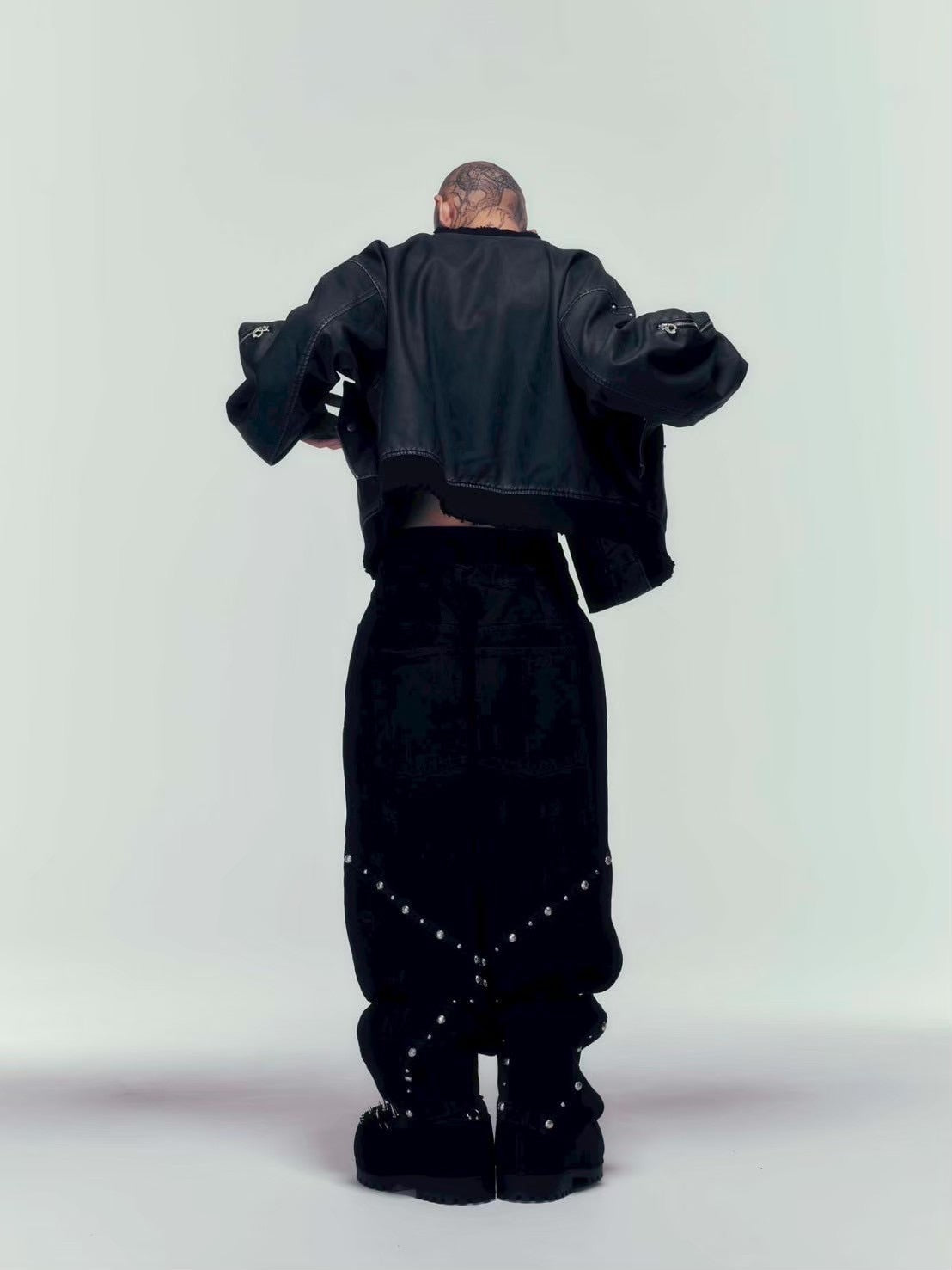 【DIG YOUR OWN GRAVE】TARNISH MA-1 /【ディグユアオウングレイブ】クロップスタッズエムエーワン