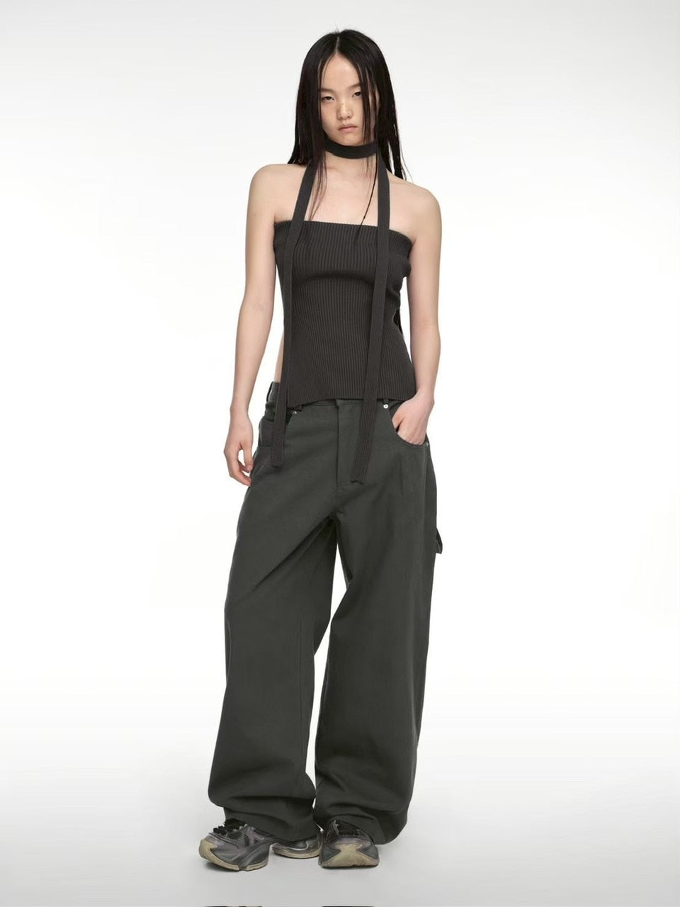 【NACHE】STRAP KNIT TANK TOP