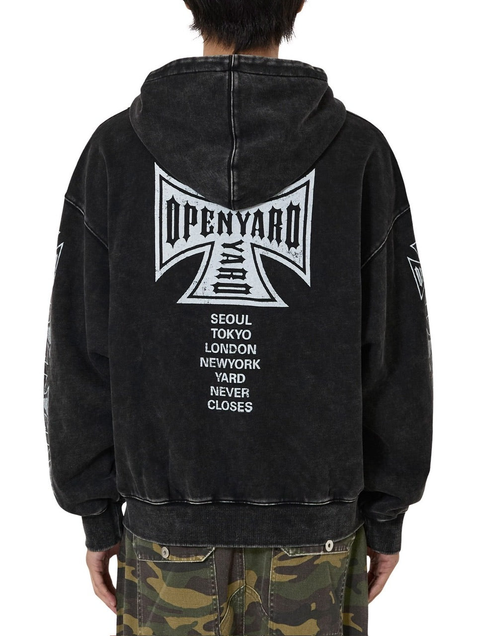 OY】CROSS FADE WASHED HOODIE ZIP UP – PRESSING WEB SHOP