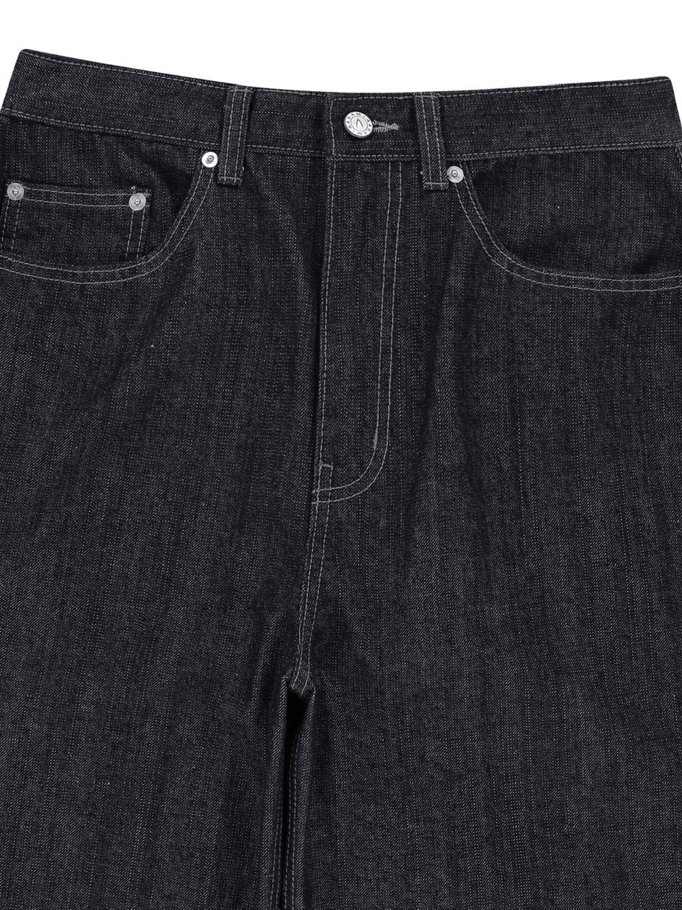 【AAKAM】Snake Printed Denim Pants