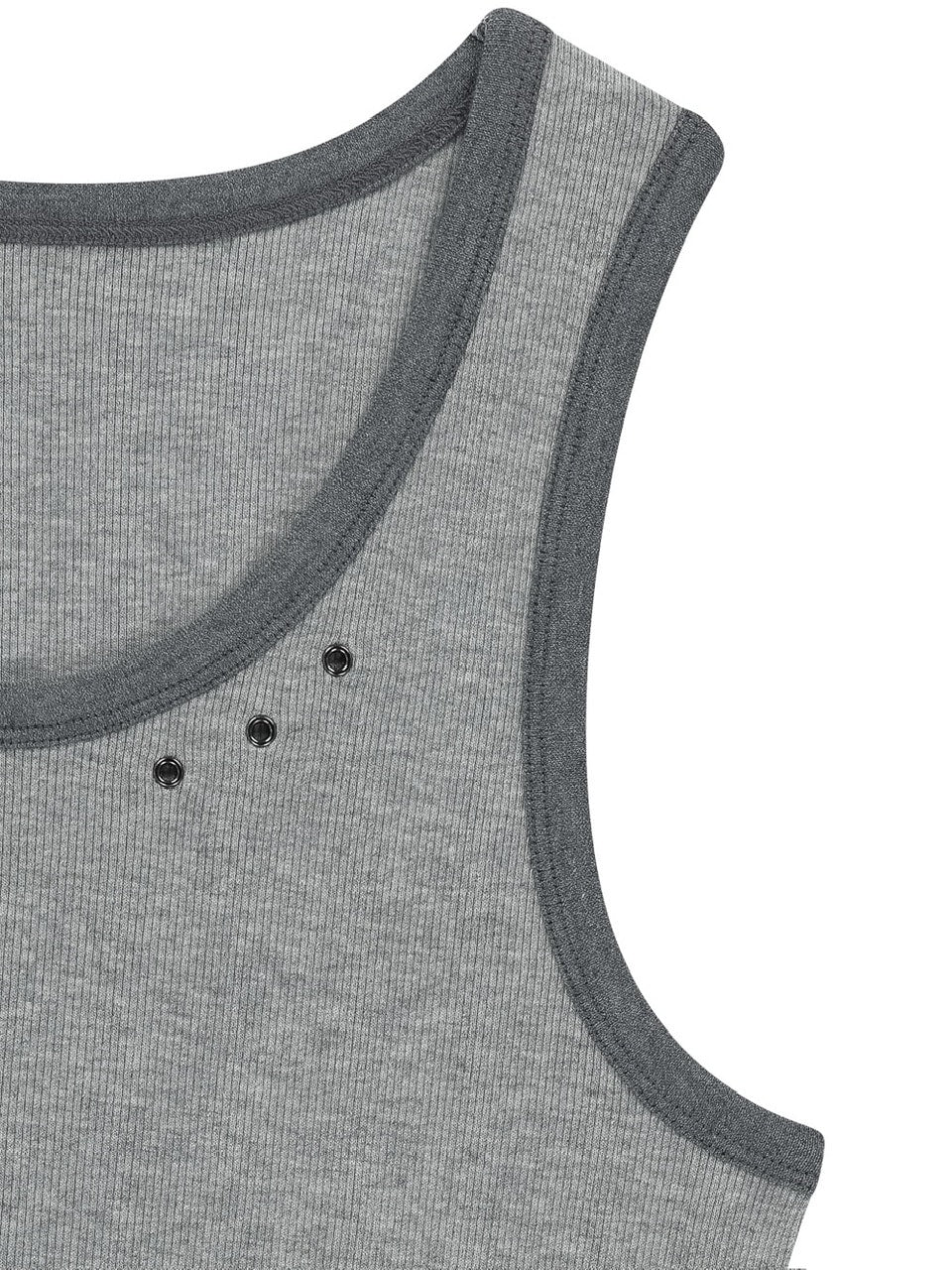 【AAKAM】3-Lined Eyelet Sleeveless