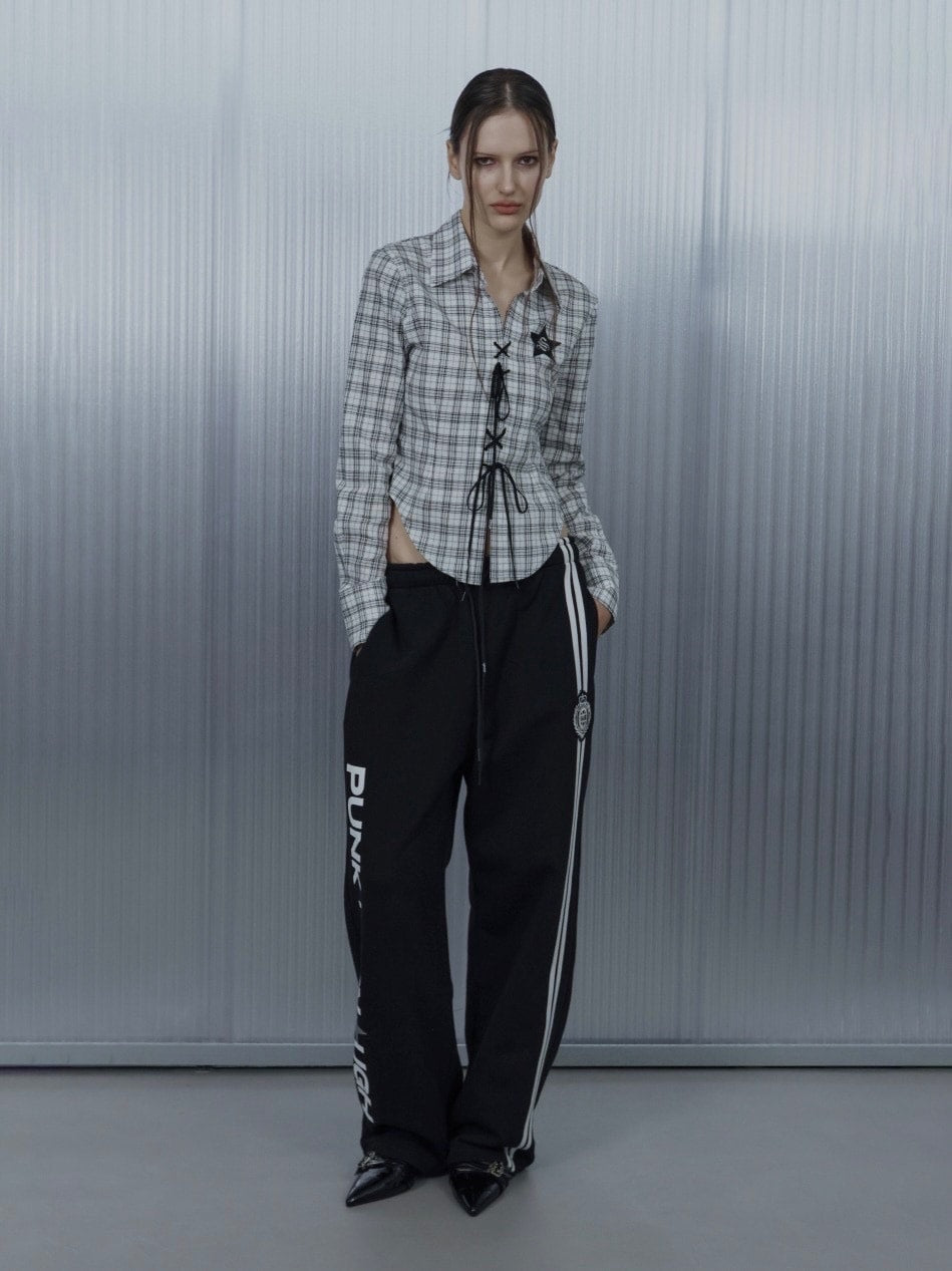 SETUP‐EXE】CHECK RACE-UP SHIRT / 【セットアップエグゼ】チェック