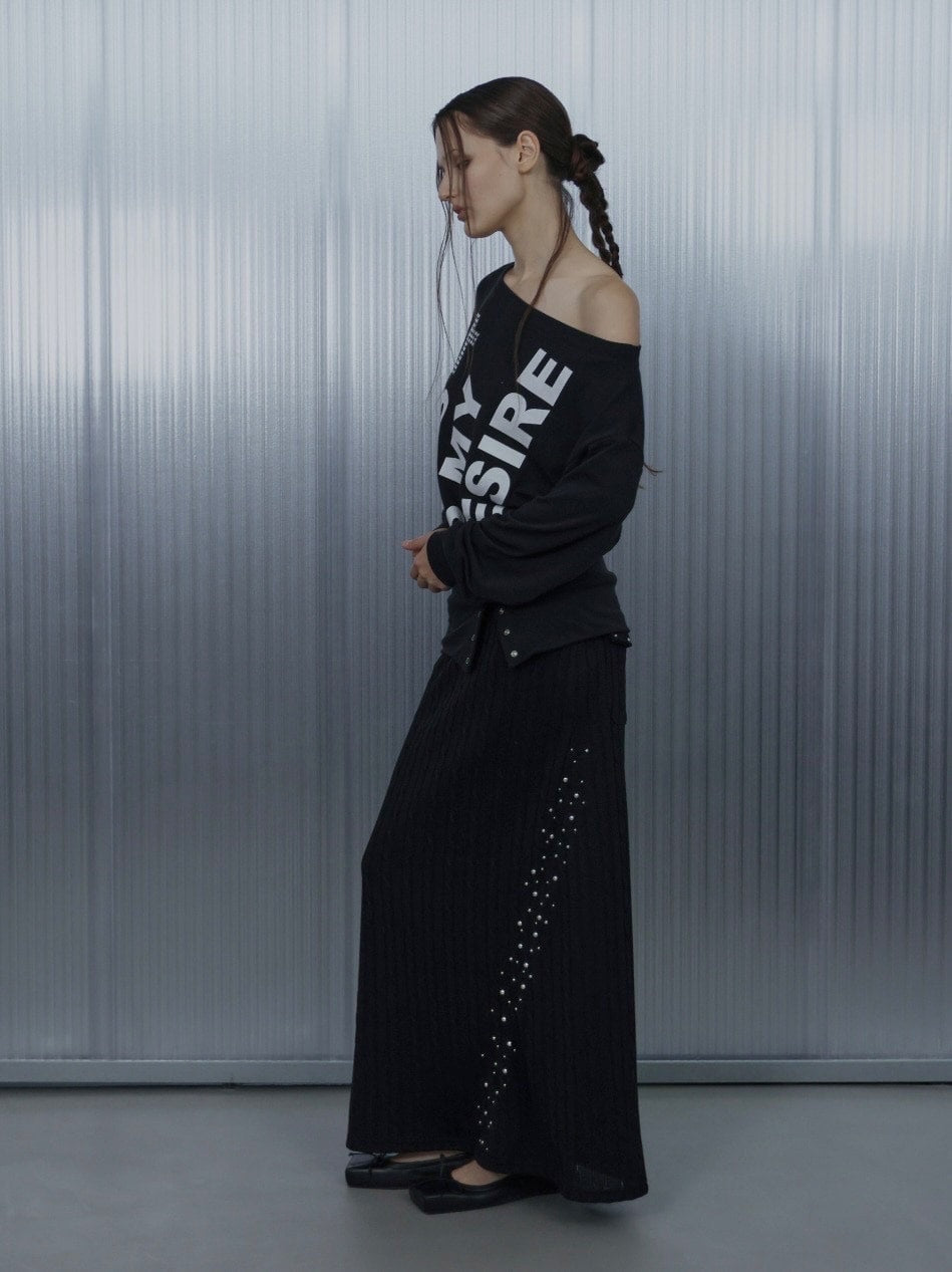 【SETUP‐EXE】BOLD LETTERING LOOSE TOP / 【セットアップエグゼ】ボールドレタリングルーズ長袖Ｔシャツ