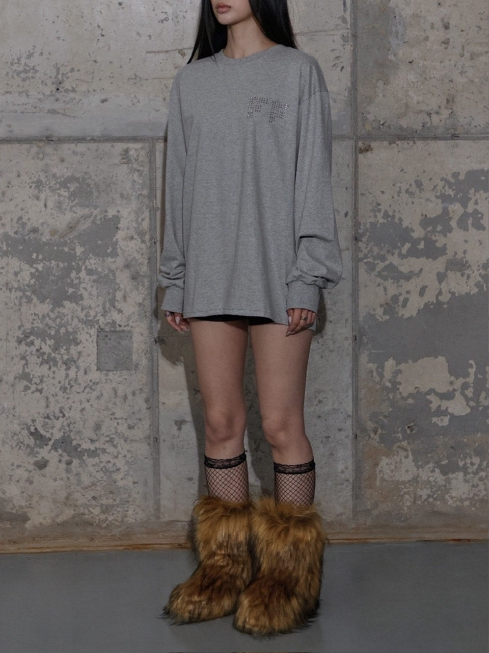 【FANCY CLUB】FF LETTERING LONG SLEEVE / 【ファンシークラブ】ＦＦレタリング長袖Ｔシャツ