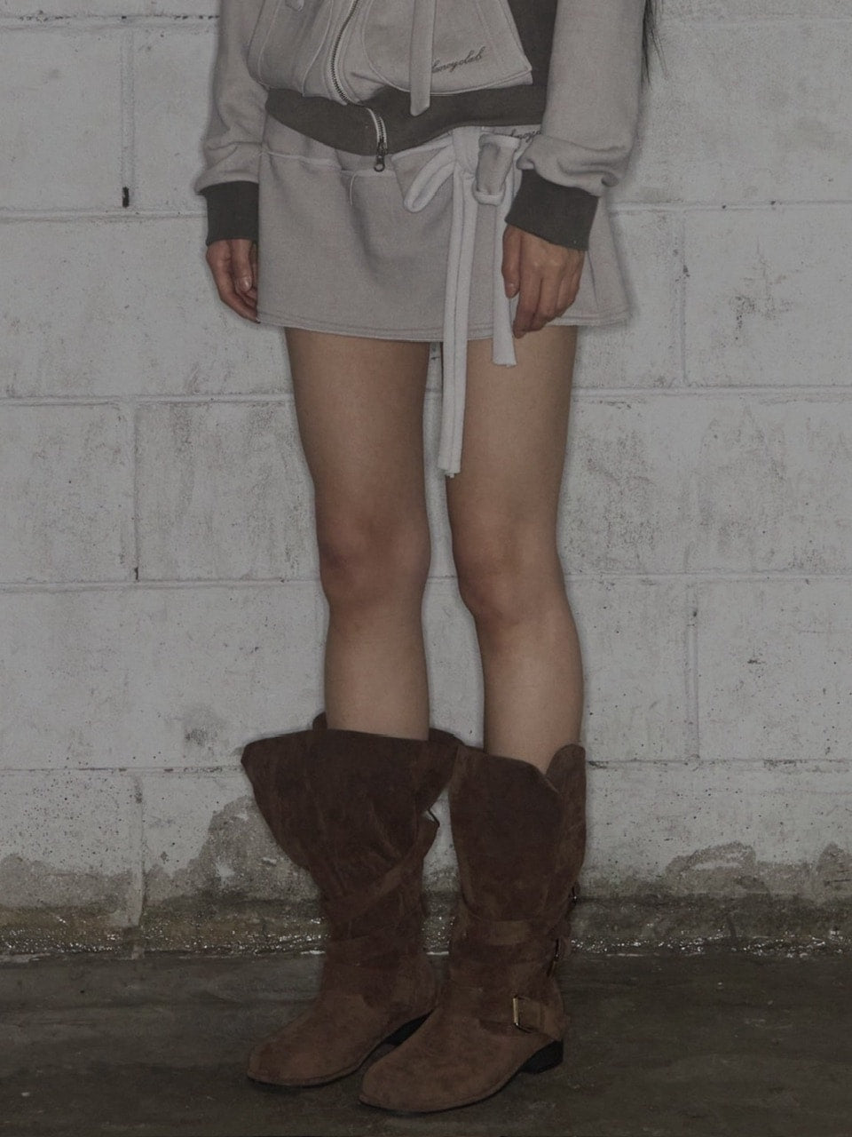 【FANCY CLUB】DYE-WASH TIE SKIRT / 【ファンシークラブ】ダイウォッシュタイスカート