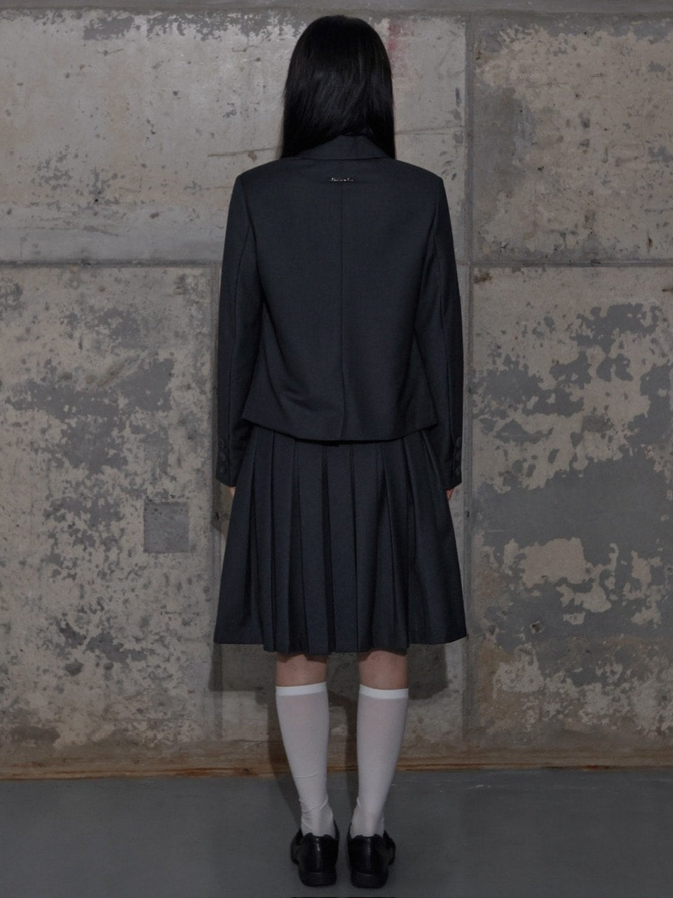 【FANCY CLUB】CLASSIC BUCKLE PLEATS MIDI SKIRT / 【ファンシークラブ】クラシックバックルプリーツミディスカート