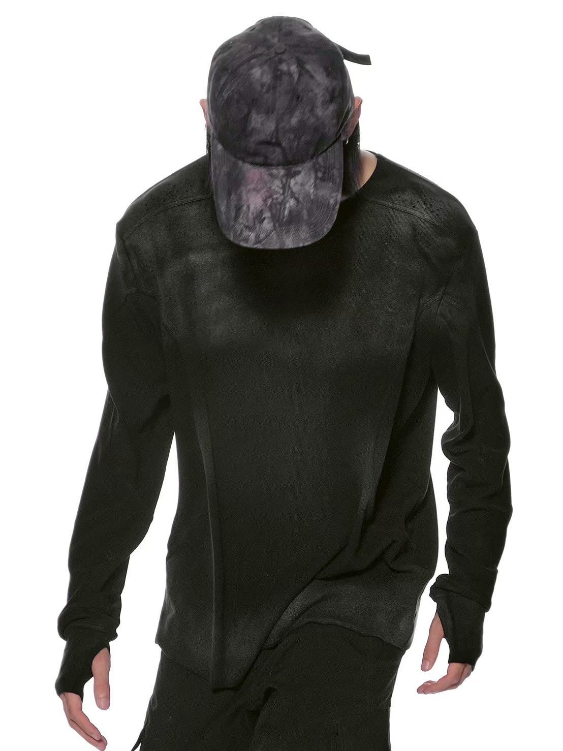 【d5ove】Basic Washed Long-sleeved Tee / 【ダヴ】スモークウォッシュド長袖Ｔシャツ