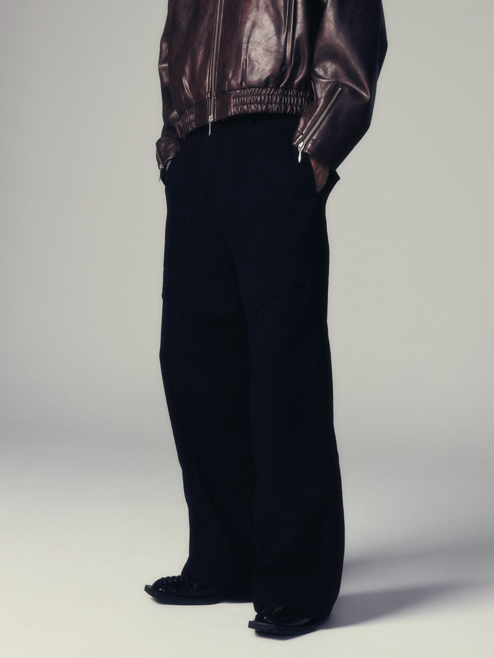 【CS】cotton wide twill pants (black) / 【シーエス】コットンワイドツイルパンツ