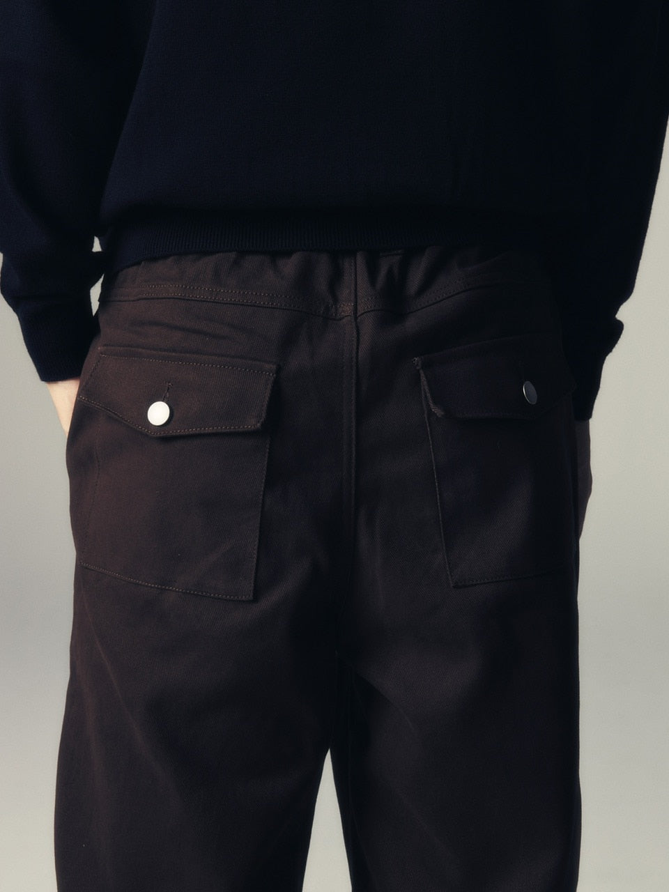 【CS】cotton wide twill pants (brown) / 【シーエス】コットンワイドツイルパンツ