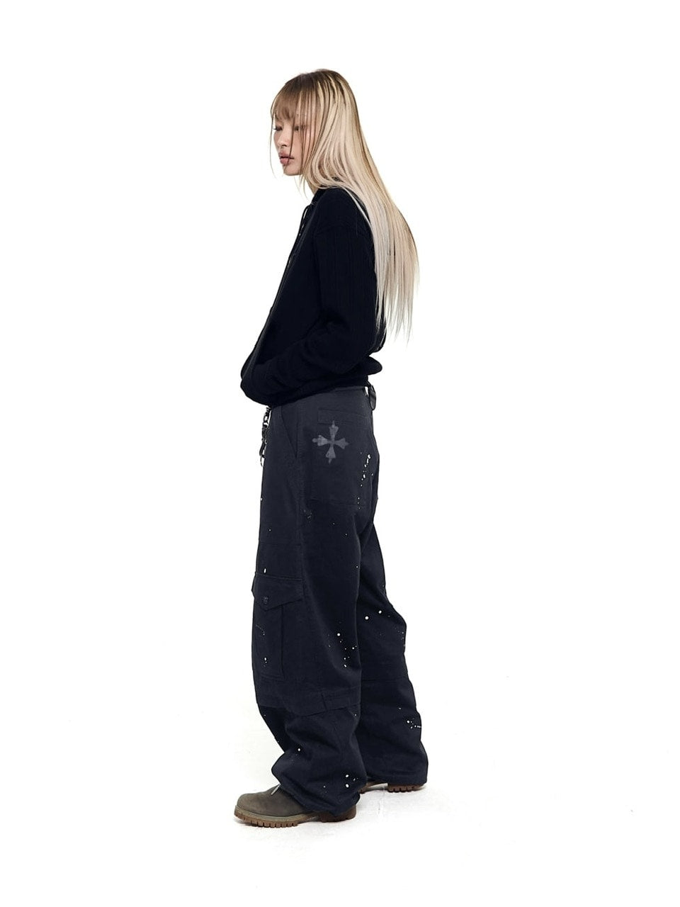 【AAKAM】Knitted Zip-Up Hoodie