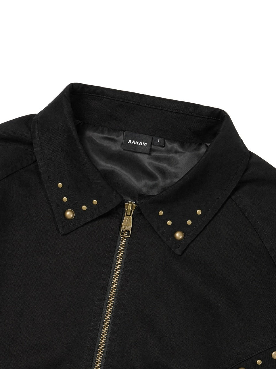 【AAKAM】Incision Studded Cotton Jacket