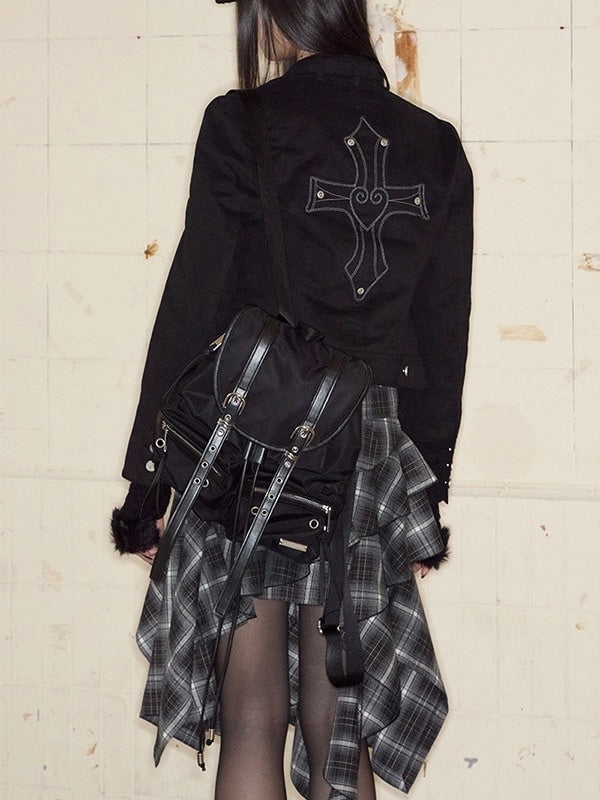 【NOT KNOWING】Double Belted Moto Backpack / 【ノットノーイング】ダブルベルトモトバックパック