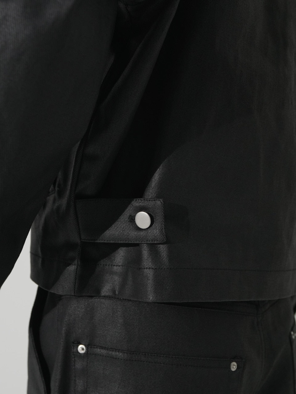 【CS】coated denim jacket(black)