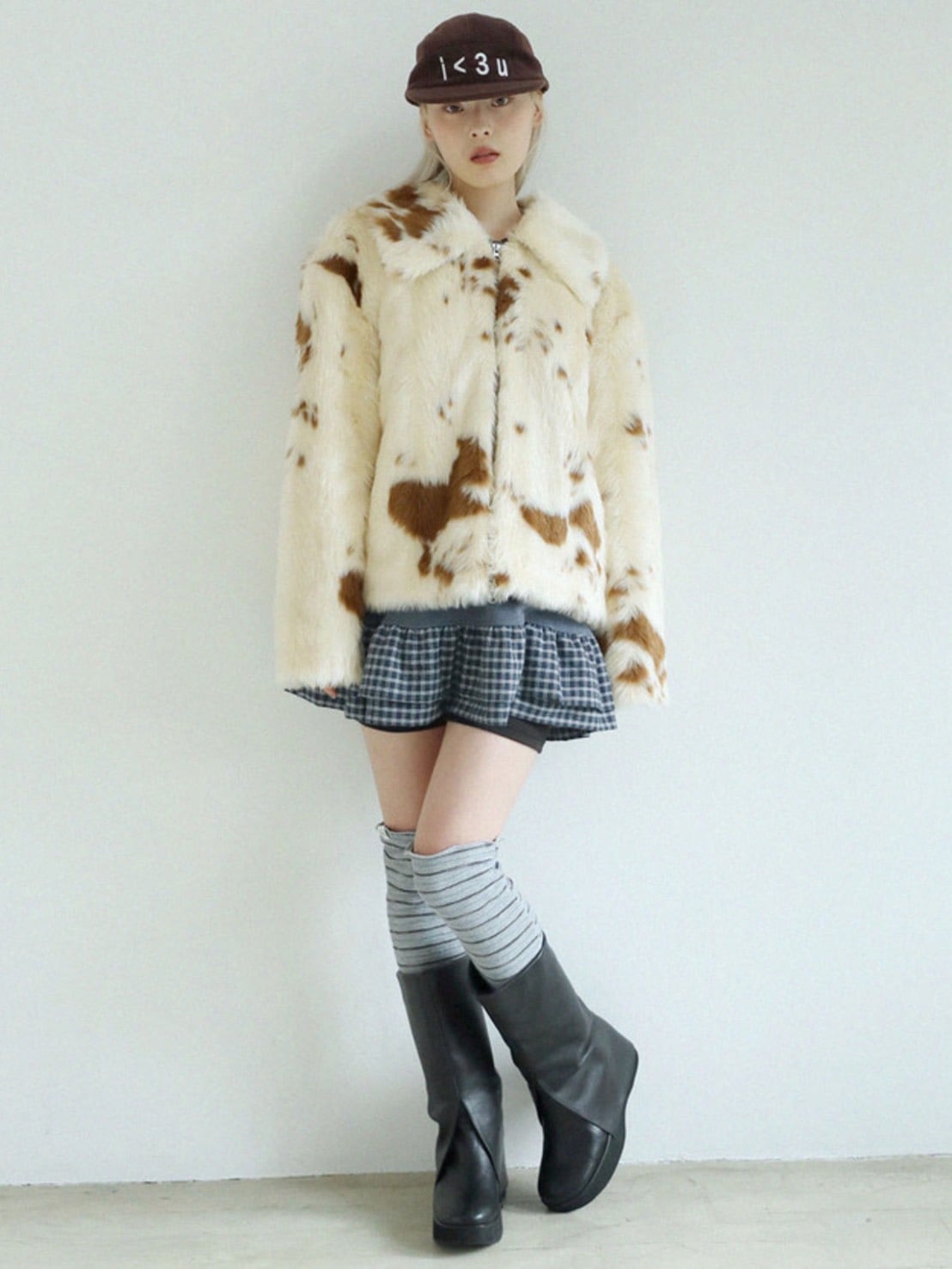 12/21 20:00 再販【Uglyshadow】MILK COW FUR JACKET / 【アグリーシャドウ】ミルクカウファージャケット