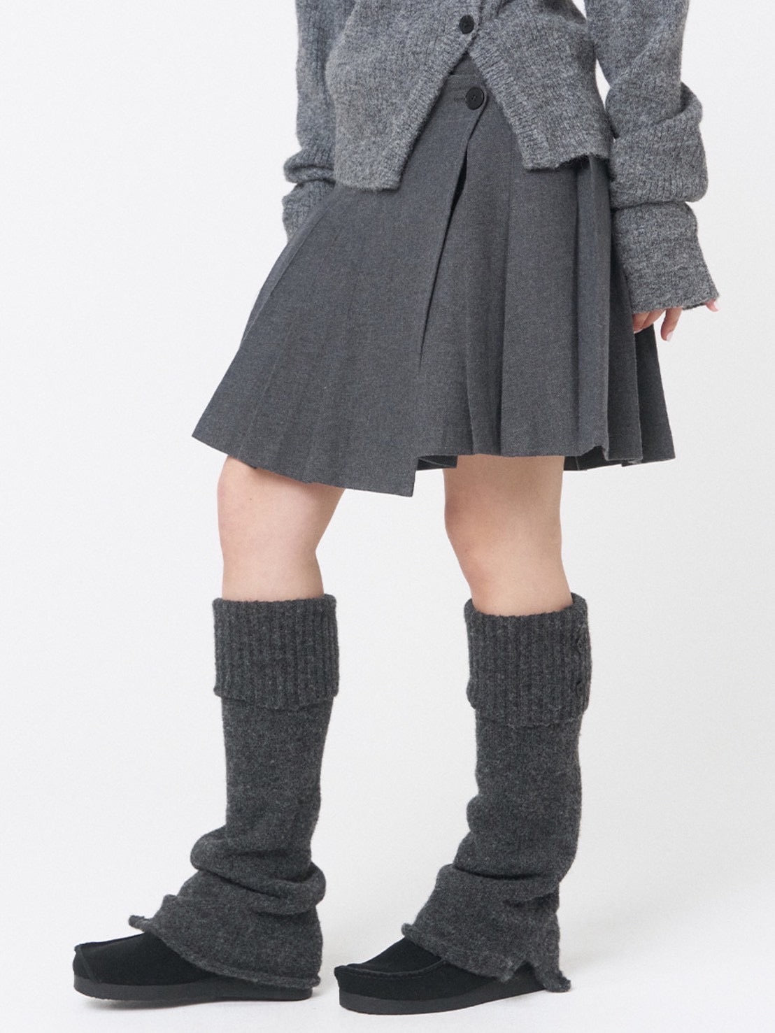 【Miseki seoul】Wabi origami pleats midi skirt