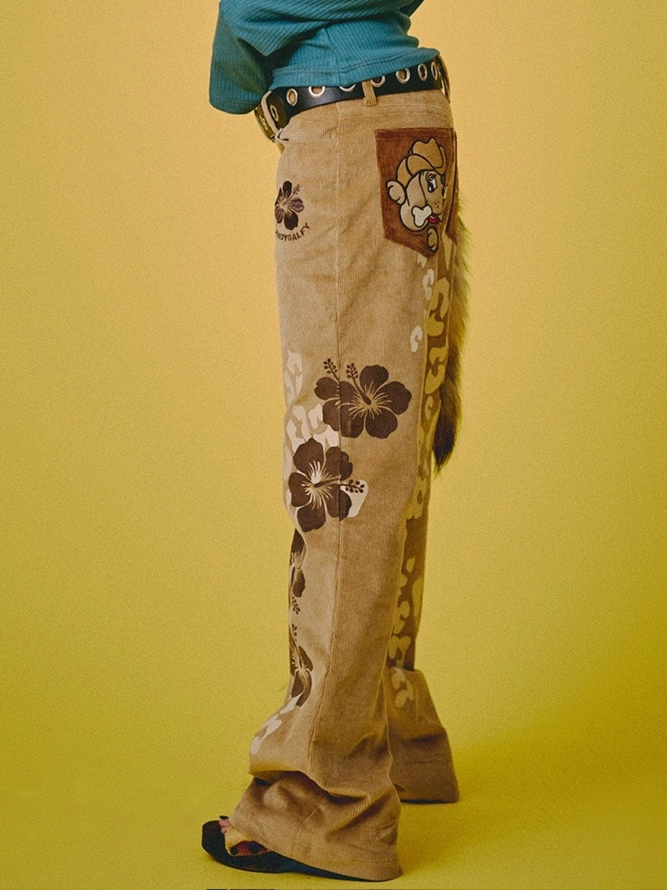 【GALFY】ロゴ的コーデュロイパンツ