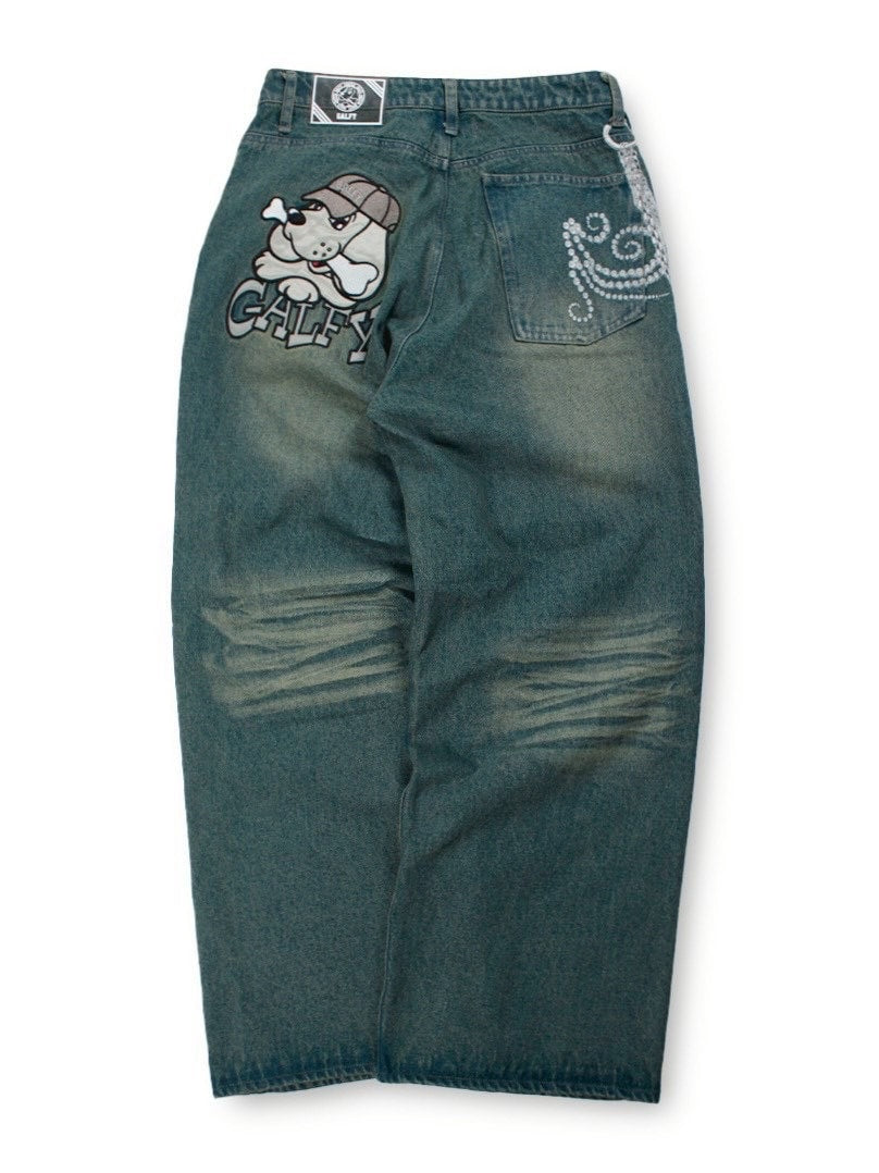 【GALFY】ジャラジャラギャル男デニム