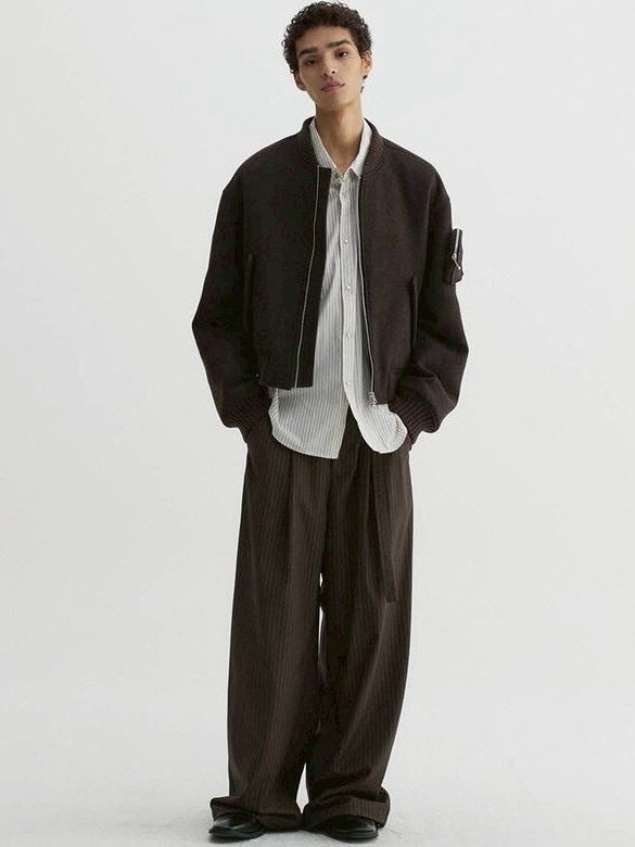 【DNSR】Cinched Stripe Slacks