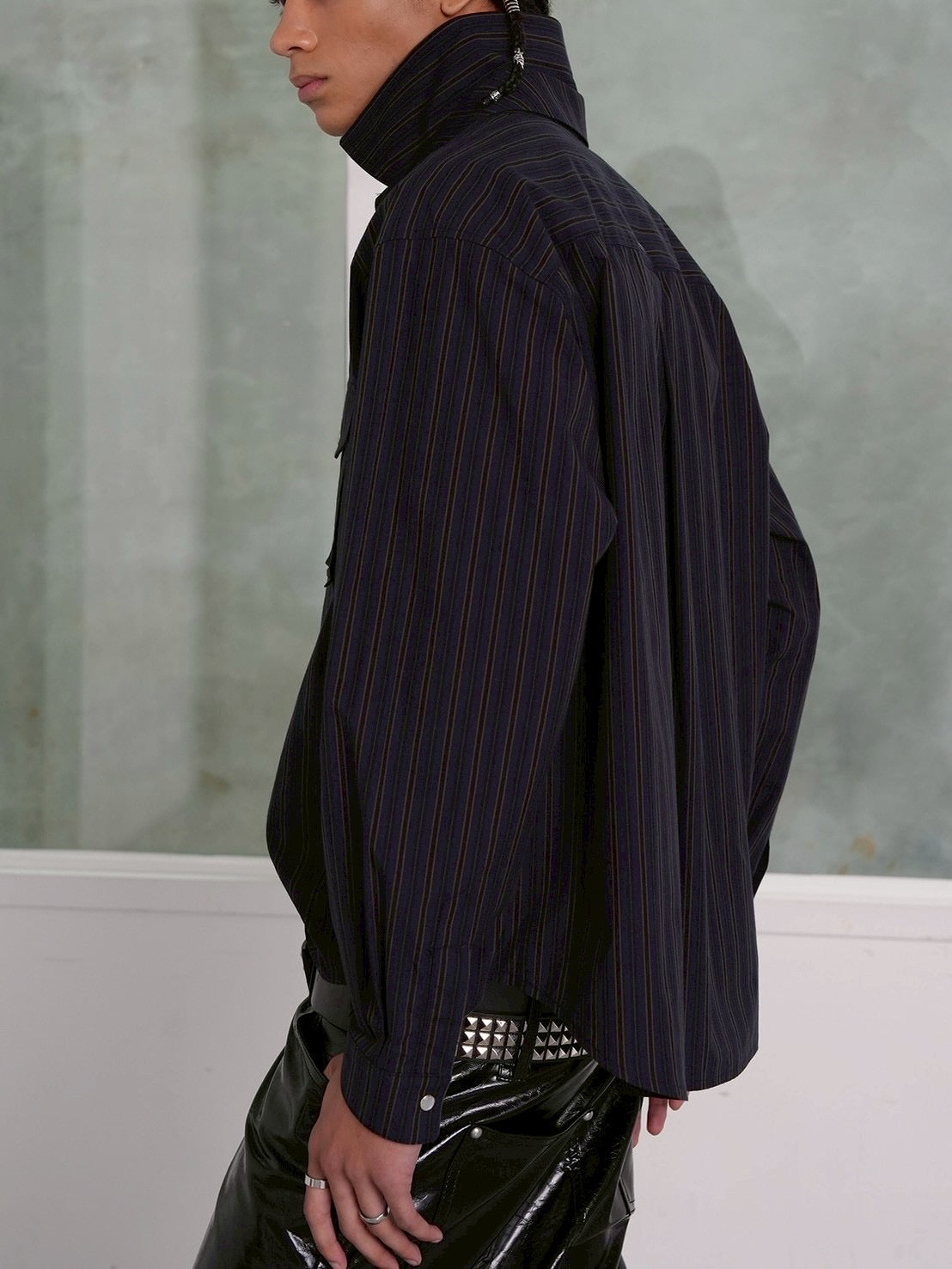 【ESC STUDIO】Tough striped shirt