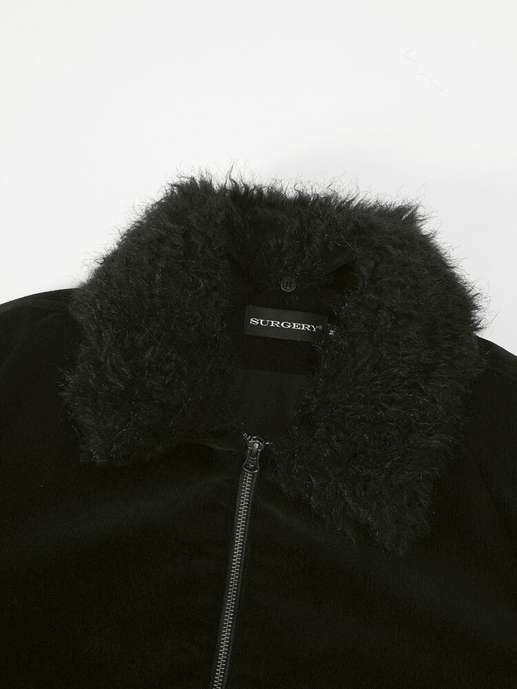 【SURGERY】Surgery sutured fur trimming jacket