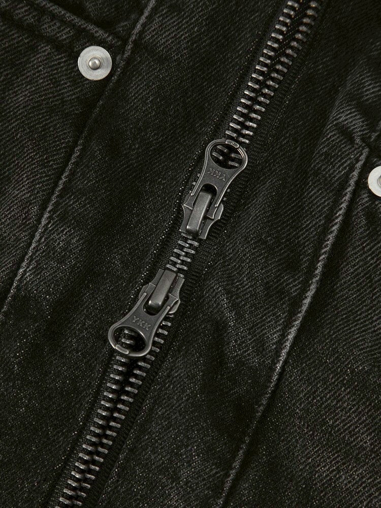 【SURGERY】Surgery fur trimming denim jacket