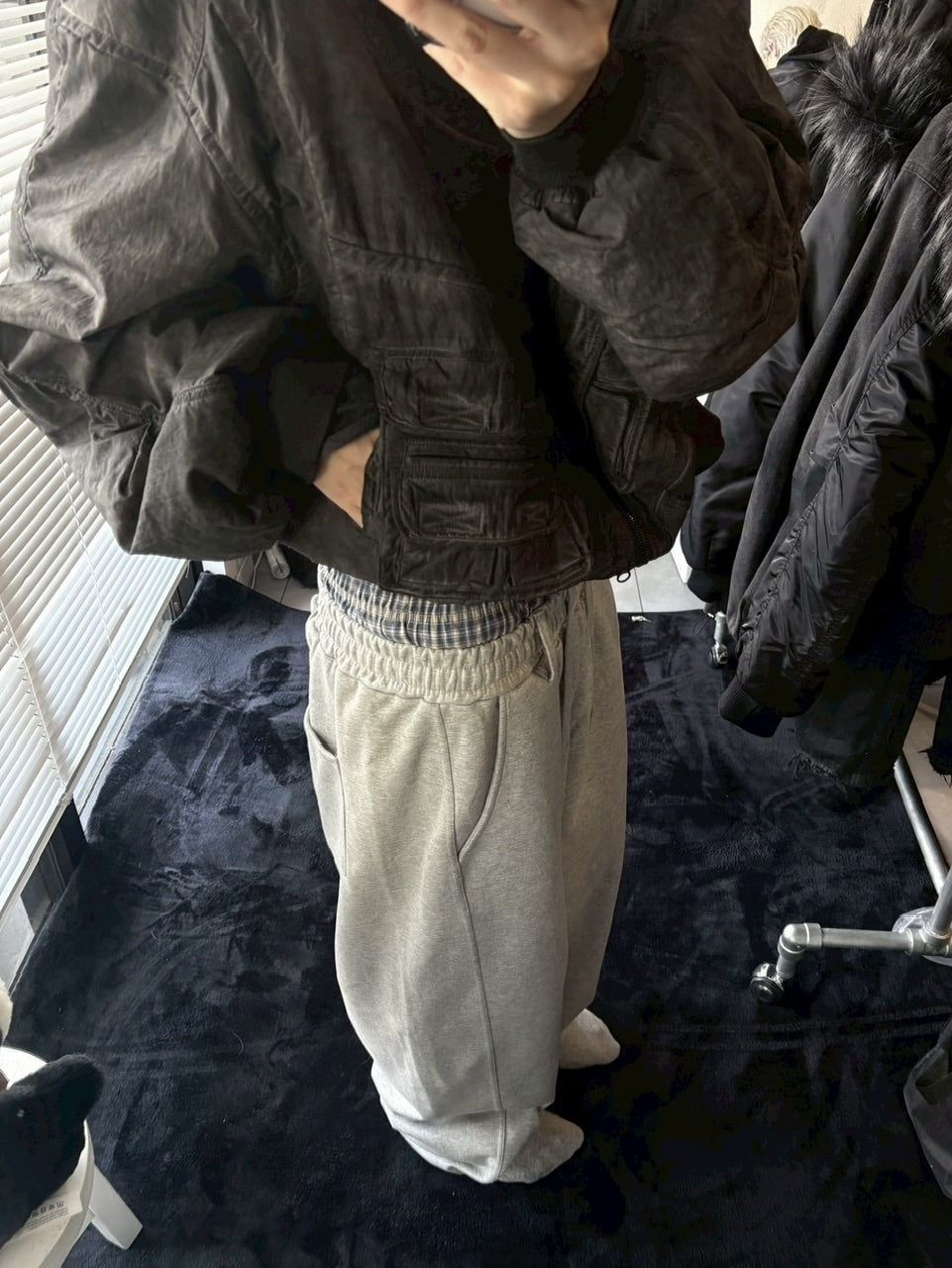 受注制【youll】layered sweat pants (2color)